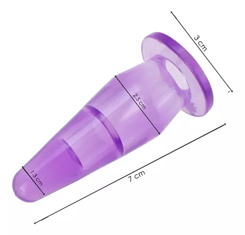 Imagen del producto Kit de 6 Plug Anales Estimuladores de Silicona para Placer y Dilatación en color Morado