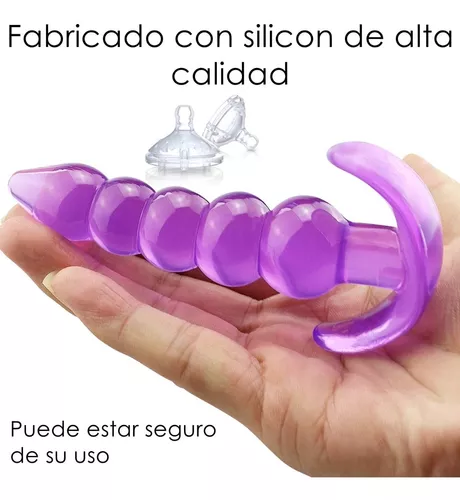 Imagen del producto Kit de 6 Plug Anales Estimuladores de Silicona para Placer y Dilatación en color Morado