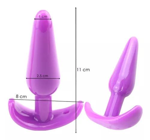 Imagen del producto Kit de 6 Plug Anales Estimuladores de Silicona para Placer y Dilatación en color Morado