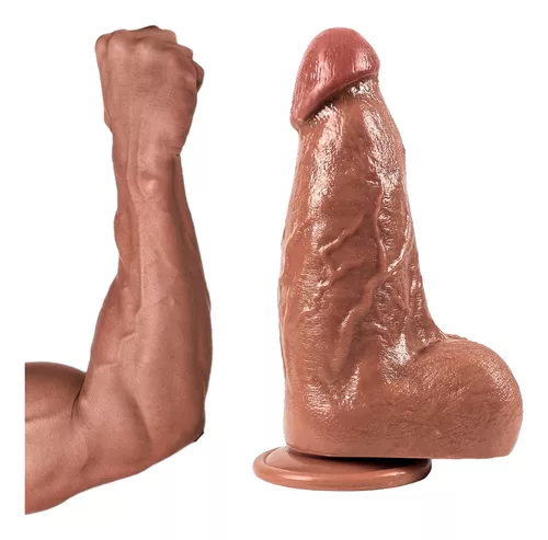 Imagen del producto Consolador Realista de Silicona Médica con Ventosa de 9 Pulgadas en color 9"