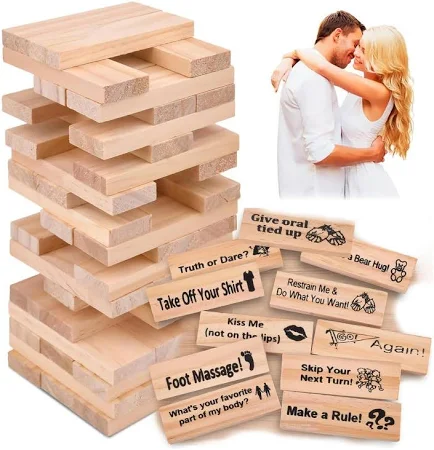 Jenga Sex Tower Juego de Mesa Erótico Parejas Diversión - Auxiliares en LAME Sex Shop