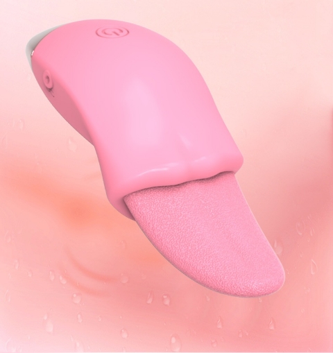 Lengua Vibradora Silicón Médico Recargable 10 Funciones + Funda - Vibradores en LAME Sex Shop