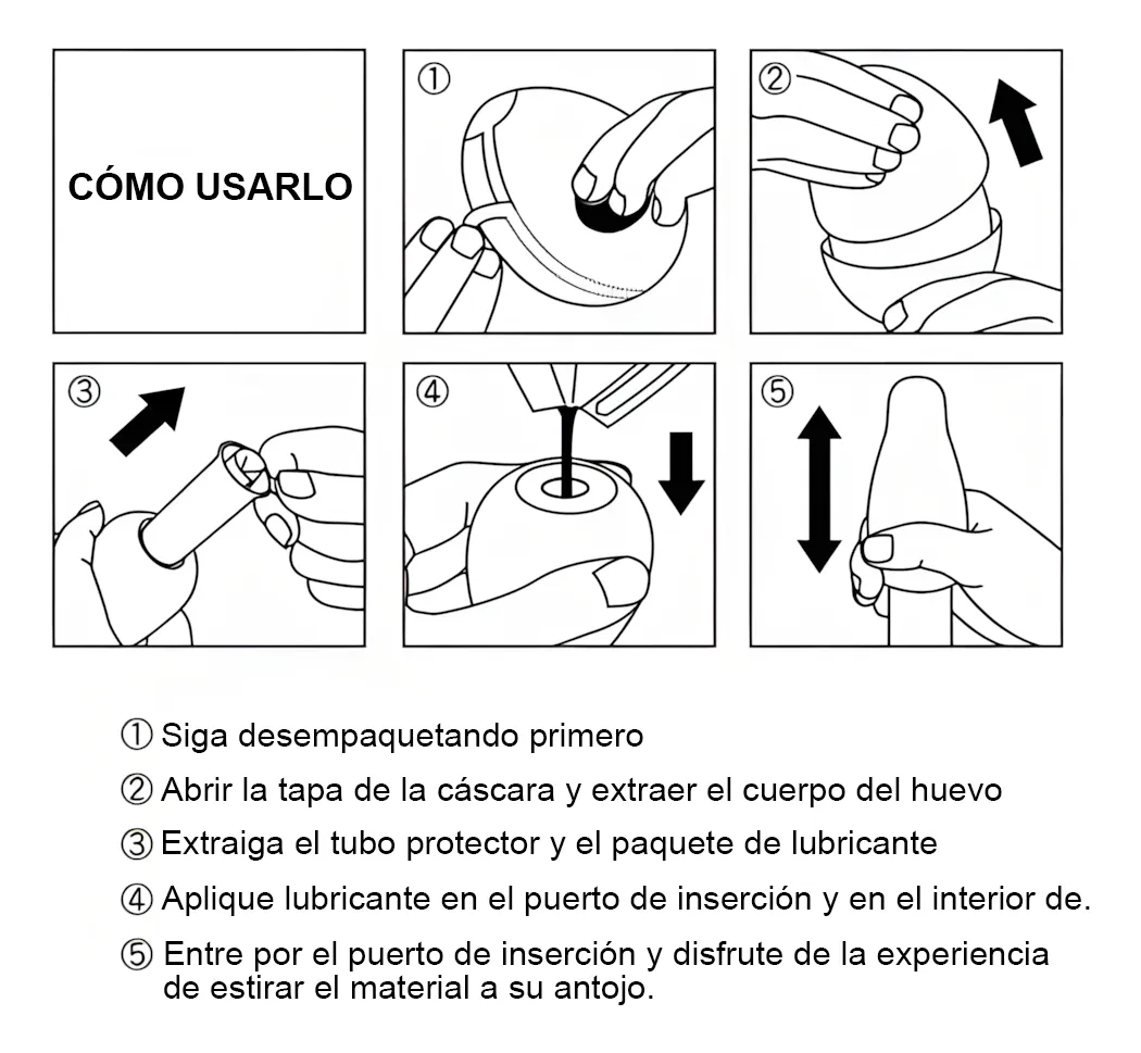 Imagen del producto Huevo Masturbador Ultra Elástico  en color HUEVO
