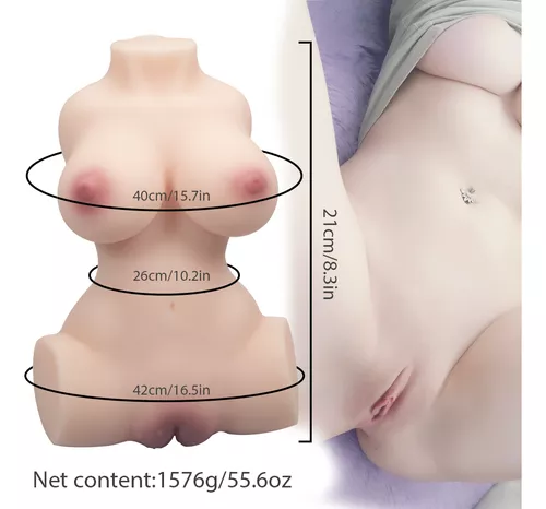 Imagen del producto Muñeca Sexual de Torso 3D con Textura Realista y Diseño 3 en 1 en color Carne
