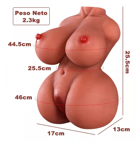 Imagen del producto Muñeca Sexual 3D Realista con Vagina, Trasero Voluminoso y Pechos Grandes en color Carne