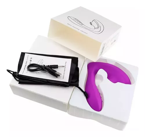 Imagen del producto Vibrador con Succionador de Clítoris y Estimulador de Punto G - 10 Modos de Placer en color Morado